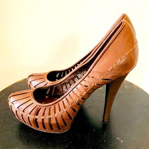 BCBG Brown Platform Heels